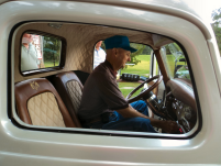 Gene Johnson in his '36 Dodge Pick Up